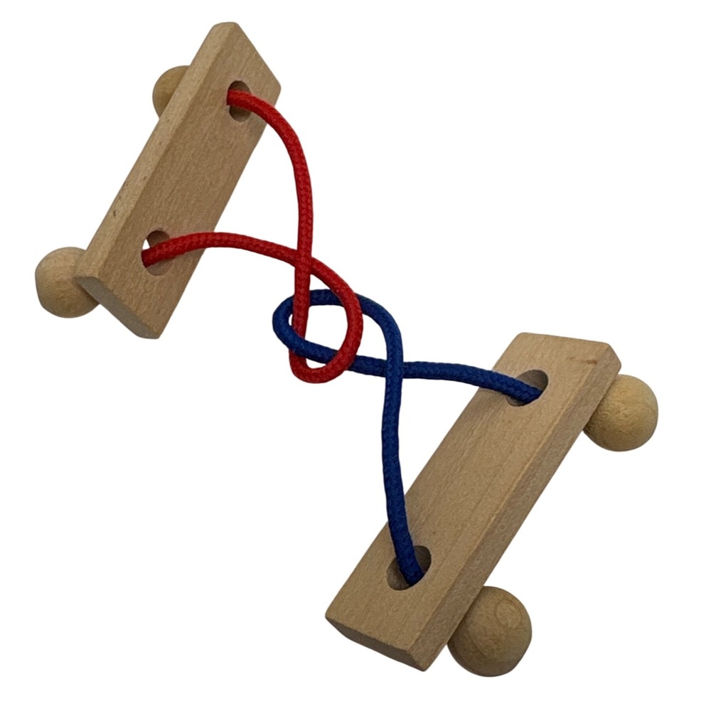 Wooden Rope Puzzle God has the power to love us forever Christian Religious Gift